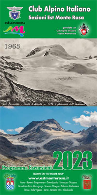 Programma escursioni 2023 Club Alpino Italiano Sezioni Est Monte Rosa